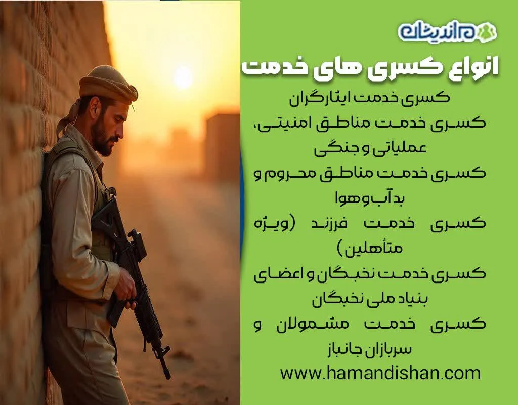 تغییرات احتمالی مدت سربازی در سال جدید