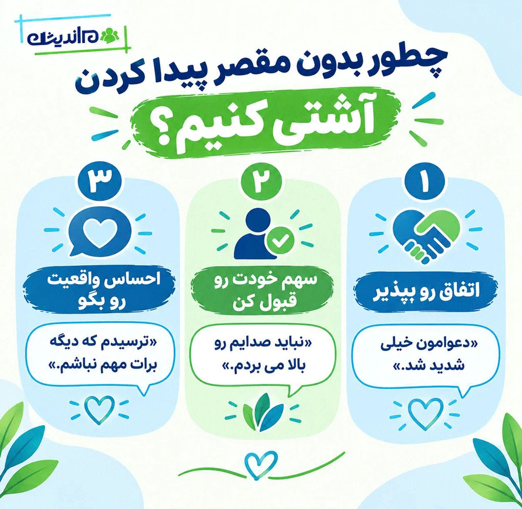 راهنمای آشتی با همسر بعد از دعوا