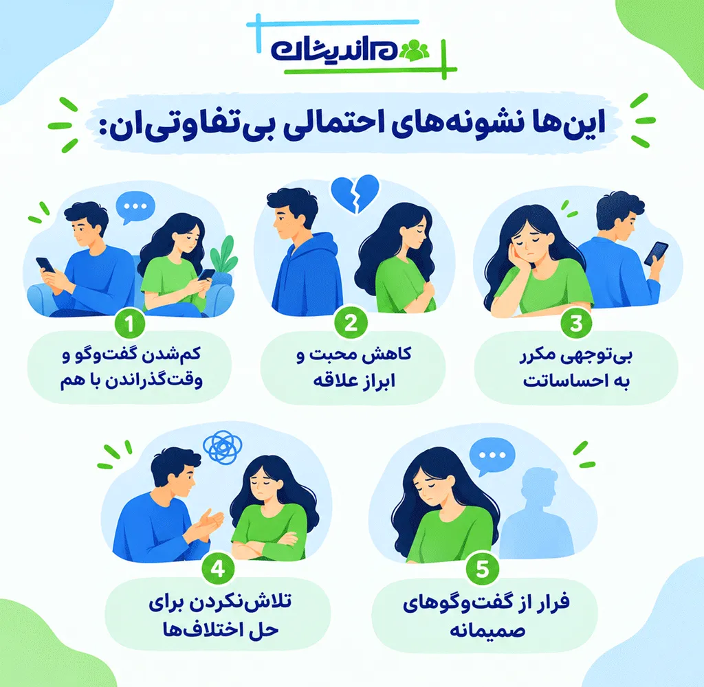  راز بی‌ تفاوتی در عشق و تأثیر آن بر احساسات طرف مقابل