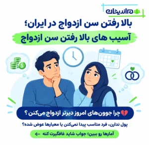 بالا رفتن سن ازدواج در ایران؛ آسیب های بالا رفتن سن ازدواج